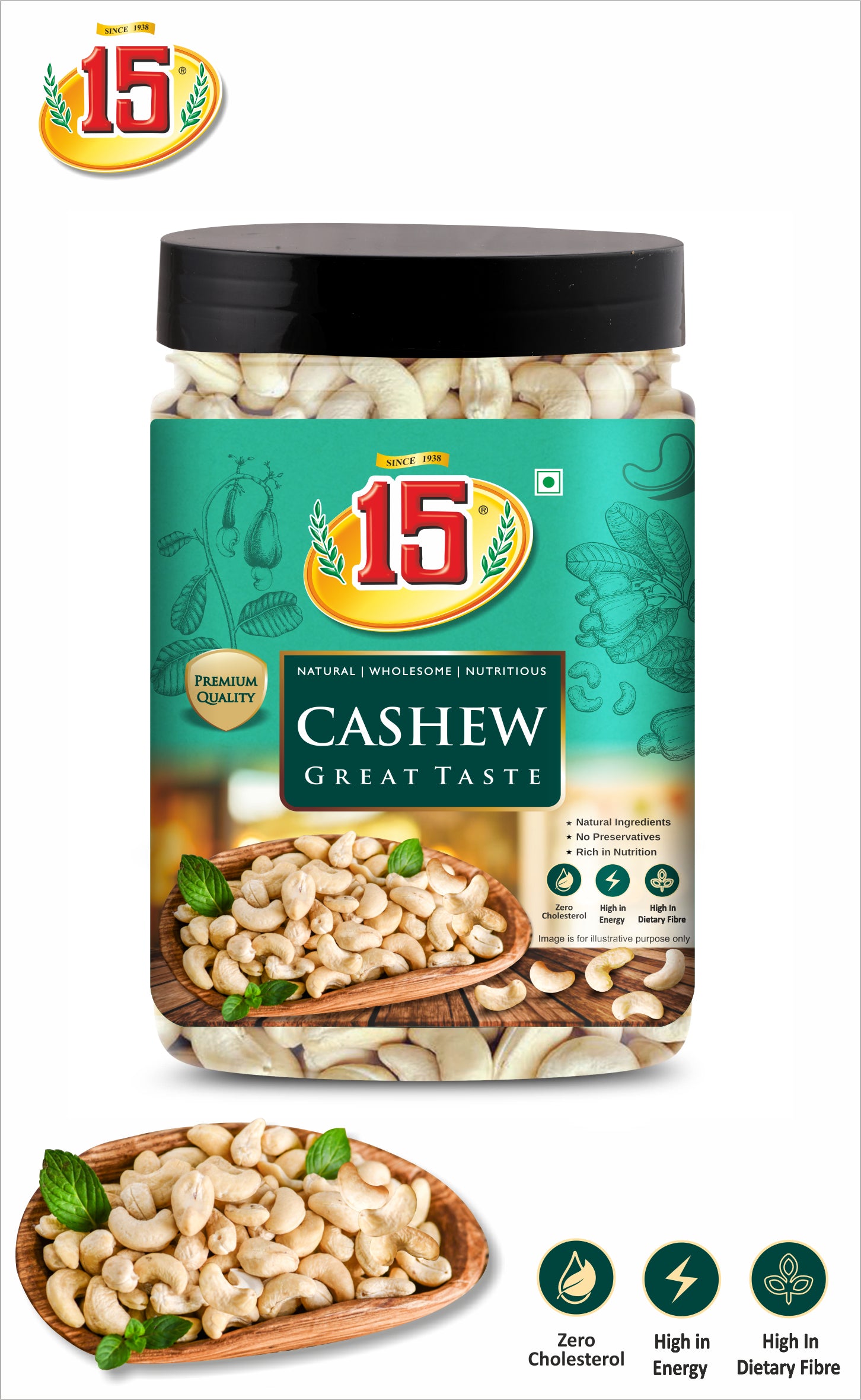 Kaju Sabut (Premium) - 15 No. ChawalWala